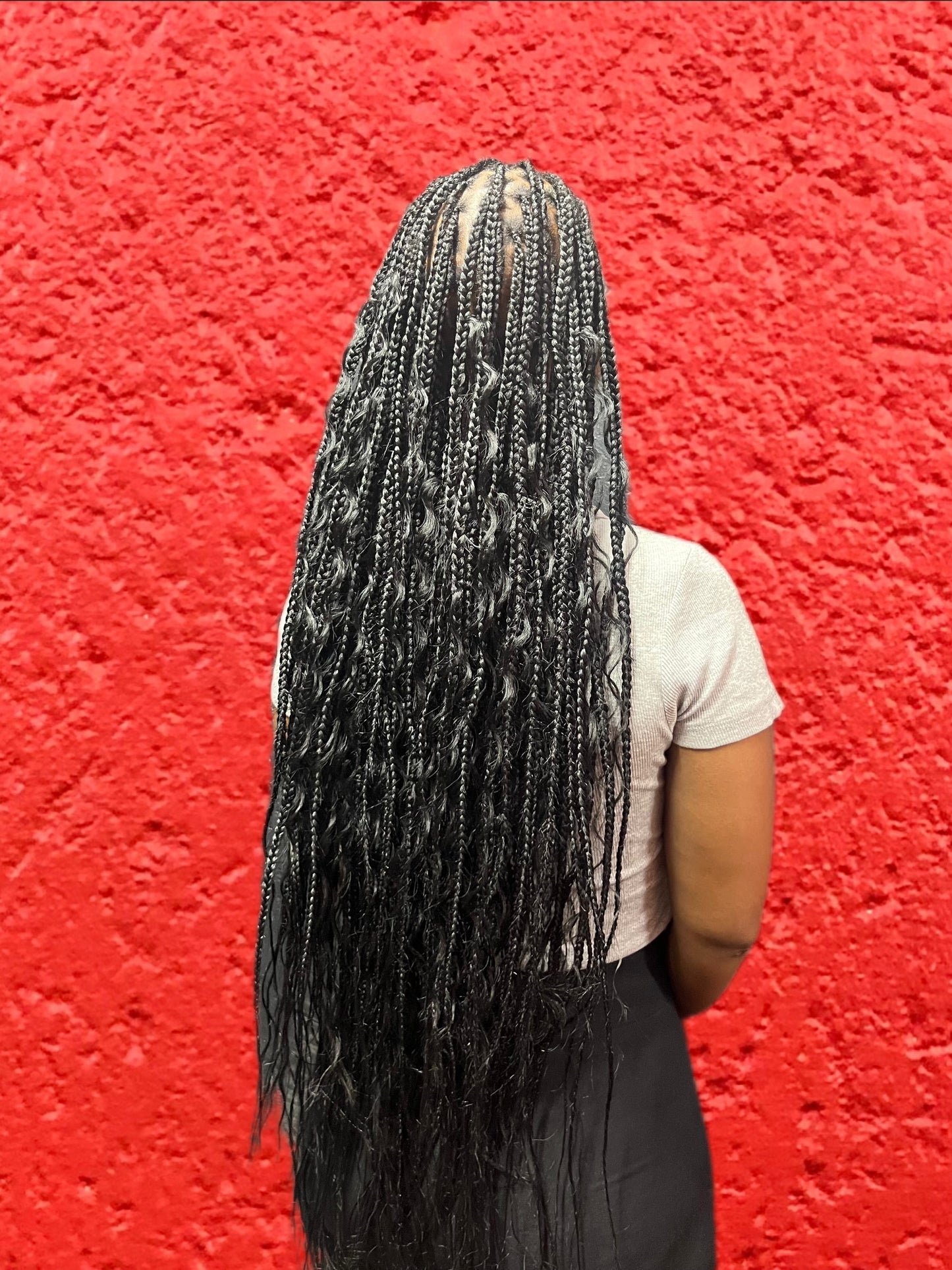 Knotless heart tribal goddess braids – Dolamo Hair