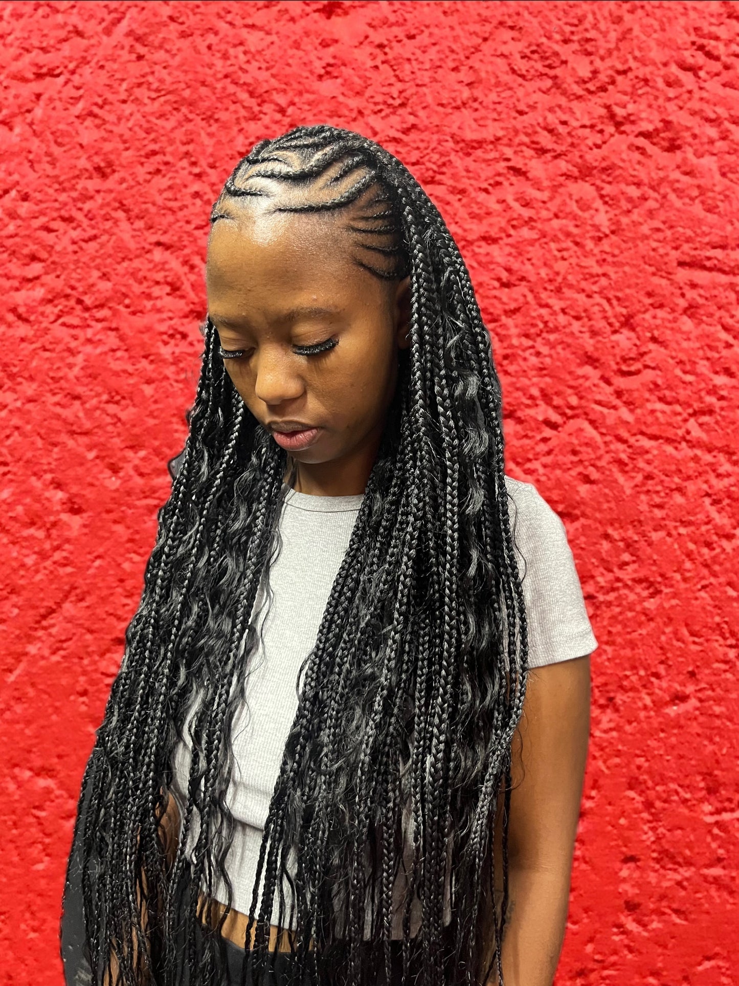 Knotless heart tribal goddess braids – Dolamo Hair