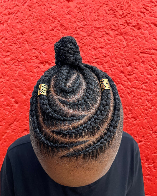 Half Head Creative cornrows