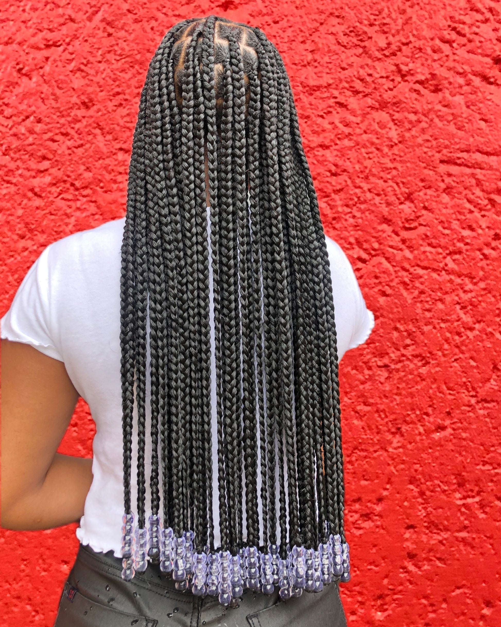 Knotless heart tribal goddess braids – Dolamo Hair