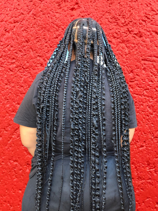 Boho Square Knotless Braids