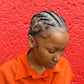 Sleek Freestyled Cornrows