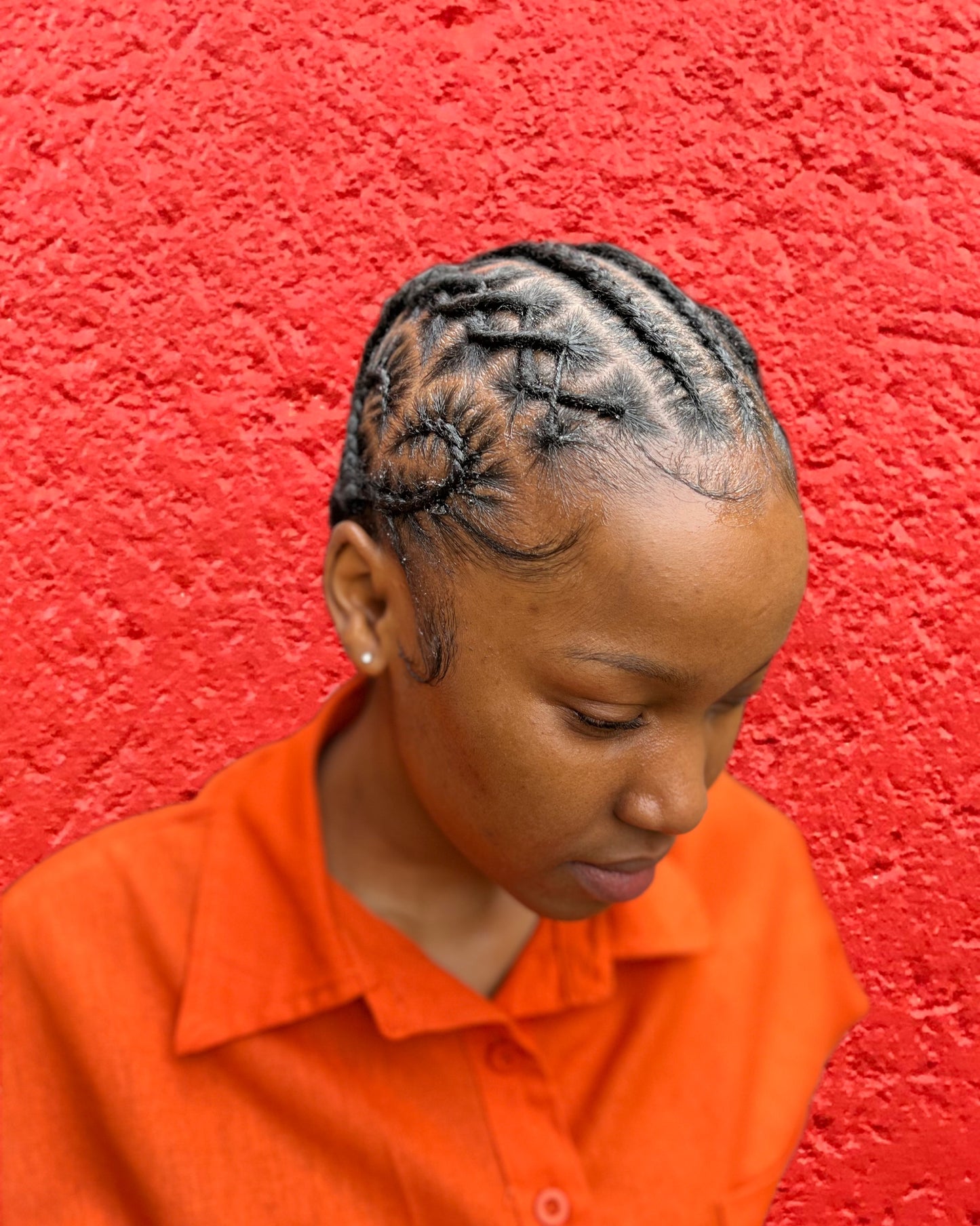 Sleek Freestyled Cornrows